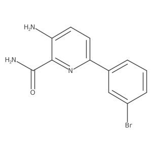 3-Amino-6-(3-bromophenyl)picolinamide Structure