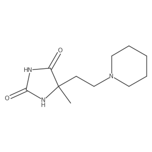 5-Methyl-5-(2-piperidin-1-ylethyl)imidazolidine-2,4-dione结构式