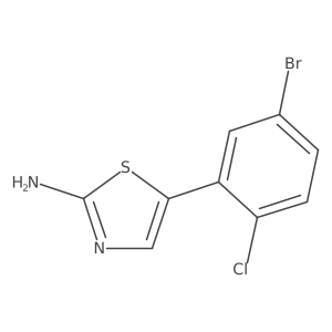 5-(5-Bromo-2-chlorophenyl)thiazol-2-amine Structure