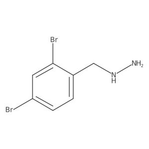 [(2,4-Dibromophenyl)methyl]hydrazine Structure