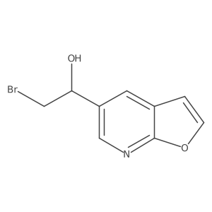 2-Bromo-1-furo[2,3-b]pyridin-5-ylethanol Structure