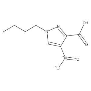 1-butyl-4-nitro-1H-pyrazole-3-carboxylic acid Structure