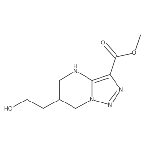 methyl 6-(2-hydroxyethyl)-4H,5H,6H,7H-[1,2,3]triazolo[1,5-a]pyrimidine-3-carboxylate Structure