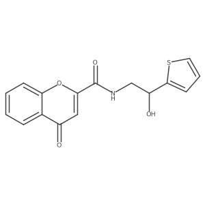N-(2-hydroxy-2-(thiophen-2-yl)ethyl)-4-oxo-4H-chromene-2-carboxamide Structure