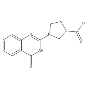 1-(4-Oxo-3,4-dihydroquinazolin-2-yl)pyrrolidine-3-carboxylic acid Structure