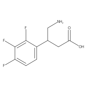 4-Amino-3-(2,3,4-trifluorophenyl)butanoic acid结构式