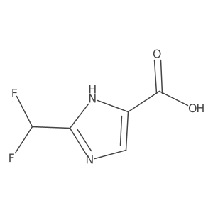 2-(difluoromethyl)-1H-imidazole-4-carboxylic acid结构式