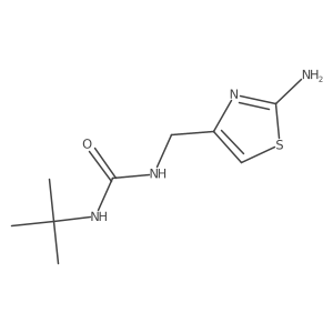 1-[(2-Amino-1,3-thiazol-4-yl)methyl]-3-tert-butylurea结构式