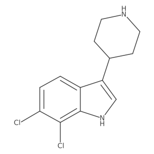 6,7-dichloro-3-(piperidin-4-yl)-1H-indole Structure
