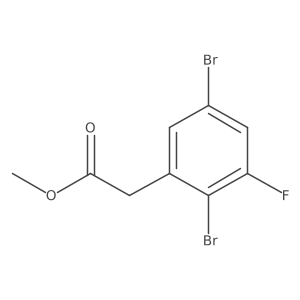 Methyl 2,5-dibromo-3-fluorophenylacetate结构式