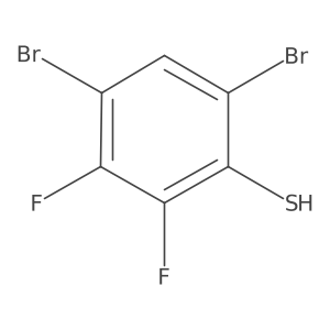 4,6-Dibromo-2,3-difluorothiophenol结构式