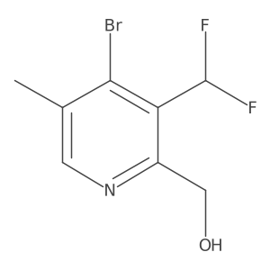 4-Bromo-3-(difluoromethyl)-5-methylpyridine-2-methanol结构式