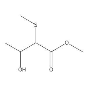 Methyl 3-hydroxy-2-methylsulfanylbutanoate结构式
