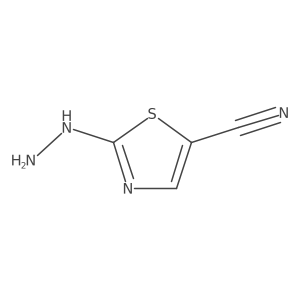 2-Hydrazineylthiazole-5-carbonitrile Structure