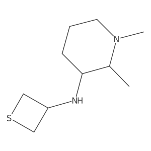 1,2-Dimethyl-N-(thietan-3-yl)piperidin-3-amine Structure