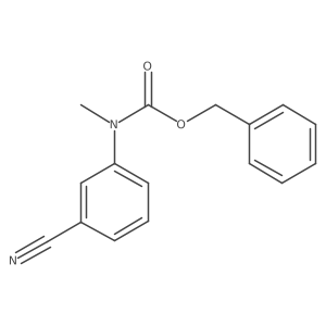 benzyl N-(3-cyanophenyl)-N-methylcarbamate Structure