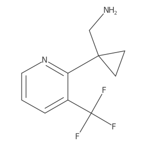 {1-[3-(Trifluoromethyl)pyridin-2-yl]cyclopropyl}methanamine Structure