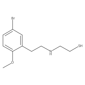 Ethanethiol, 2-[[2-(5-bromo-2-methoxyphenyl)ethyl]amino]-结构式