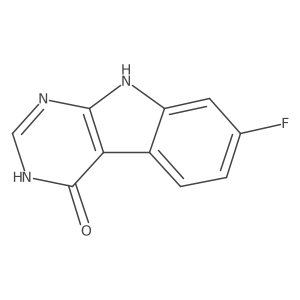 7-fluoro-3H,4H,9H-pyrimido[4,5-b]indol-4-one结构式