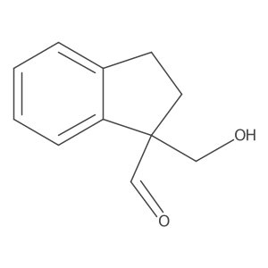 1-(Hydroxymethyl)-2,3-dihydro-1H-indene-1-carbaldehyde结构式