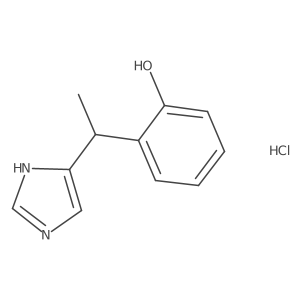 2-[1-(1H-imidazol-4-yl)ethyl]phenol hydrochloride结构式