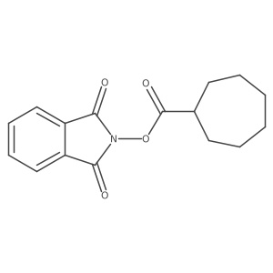 1,3-Dioxoisoindolin-2-yl cycloheptanecarboxylate结构式