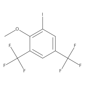 1-Iodo-2-methoxy-3,5-bis(trifluoromethyl)benzene Structure