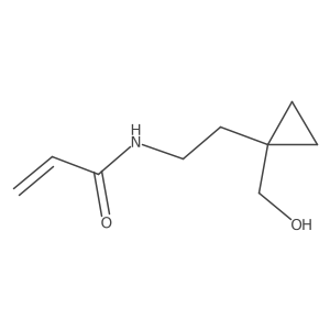N-{2-[1-(hydroxymethyl)cyclopropyl]ethyl}prop-2-enamide结构式
