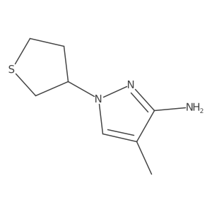 4-methyl-1-(thiolan-3-yl)-1H-pyrazol-3-amine Structure