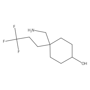 4-(Aminomethyl)-4-(3,3,3-trifluoropropyl)cyclohexan-1-ol Structure