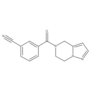 3-(4,5,6,7-Tetrahydropyrazolo[1,5-a]pyrazine-5-carbonyl)benzonitrile Structure