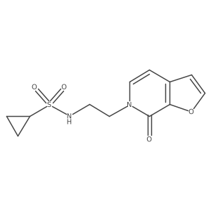 N-(2-(7-oxofuro[2,3-c]pyridin-6(7H)-yl)ethyl)cyclopropanesulfonamide Structure