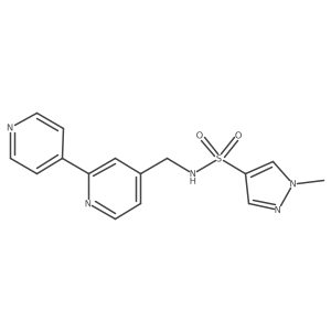 N-([2,4'-bipyridin]-4-ylmethyl)-1-methyl-1H-pyrazole-4-sulfonamide Structure