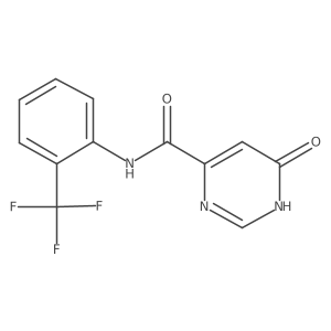 6-hydroxy-N-(2-(trifluoromethyl)phenyl)pyrimidine-4-carboxamide结构式