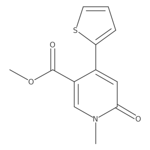 Methyl 1-methyl-6-oxo-4-(thiophen-2-yl)-1,6-dihydropyridine-3-carboxylate Structure