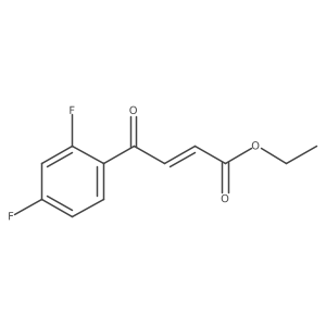Ethyl (E)-4-(2,4-Difluorophenyl)-4-oxo-2-butenoate结构式