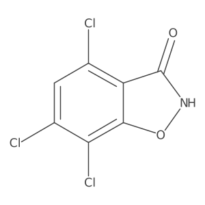 4,6,7-Trichloro-1,2-benzoxazol-3-ol结构式