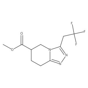 Methyl 3-(2,2,2-trifluoroethyl)-5H,6H,7H,8H-[1,2,4]triazolo[4,3-a]pyridine-6-carboxylate Structure