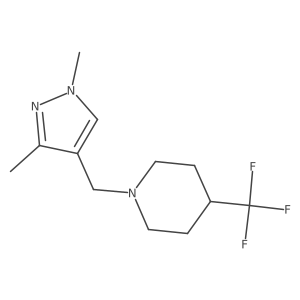1-((1,3-dimethyl-1H-pyrazol-4-yl)methyl)-4-(trifluoromethyl)piperidine Structure