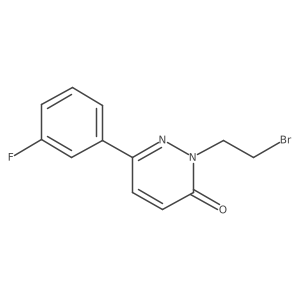 2-(2-Bromoethyl)-6-(3-fluorophenyl)-2,3-dihydropyridazin-3-one Structure