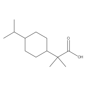 2-Methyl-2-[4-(propan-2-yl)cyclohexyl]propanoic acid结构式
