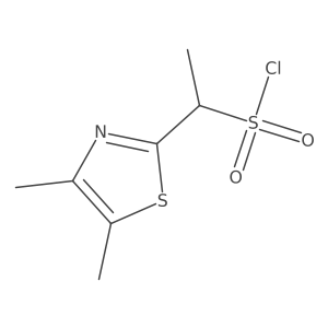 1-(Dimethyl-1,3-thiazol-2-yl)ethane-1-sulfonyl chloride Structure