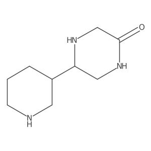 5-(Piperidin-3-yl)piperazin-2-one结构式
