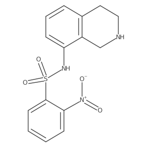 2-nitro-N-(1,2,3,4-tetrahydroisoquinolin-8-yl)benzene-1-sulfonamide结构式
