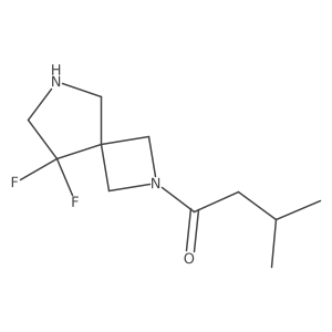1-{8,8-Difluoro-2,6-diazaspiro[3.4]octan-2-yl}-3-methylbutan-1-one结构式