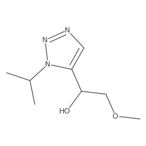 2-methoxy-1-[1-(propan-2-yl)-1H-1,2,3-triazol-5-yl]ethan-1-ol结构式