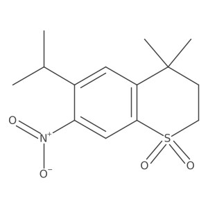 4,4-dimethyl-7-nitro-6-(propan-2-yl)-3,4-dihydro-2H-1lambda6-benzothiopyran-1,1-dione Structure