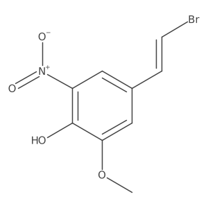 4-(2-Bromoethenyl)-2-methoxy-6-nitrophenol Structure