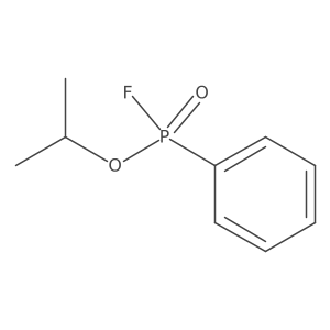 1-Methylethyl P-phenylphosphonofluoridate结构式