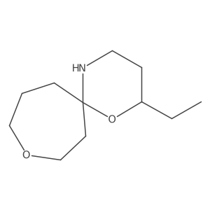 2-Ethyl-1,9-dioxa-5-azaspiro[5.6]dodecane结构式